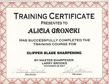 Clipper Blade Sharpening